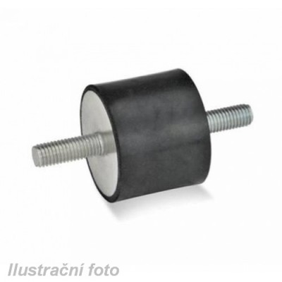 Silenblok válcový Typ1 25/10-M6x20