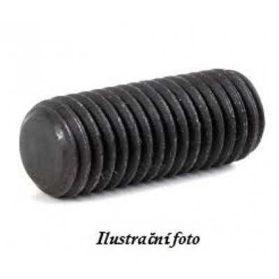 M4x10mm Stavěcí šroub/červík s ploškou na imbus (10ks) - černý