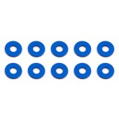 Vymezovací podložky 3x7,8x1,0mm, modré alu, 10 ks.