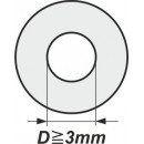 Podložky s vnitřním průměrem od 3mm