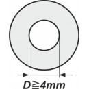 Podložky s vnitřním průměrem od 4mm